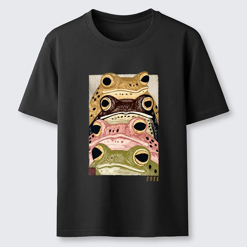 Tokyo-Tiger Whimsical Multi Colored Frog Art Classic T-Shirt Sale