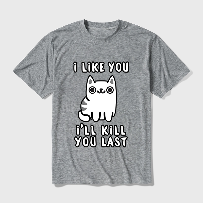 Tokyo-Tiger Cats And Humans Have A Love-hate Relationship Cotton Blend T-Shirt