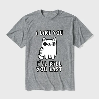 Tokyo-Tiger Cats And Humans Have A Love-hate Relationship Cotton Blend T-Shirt