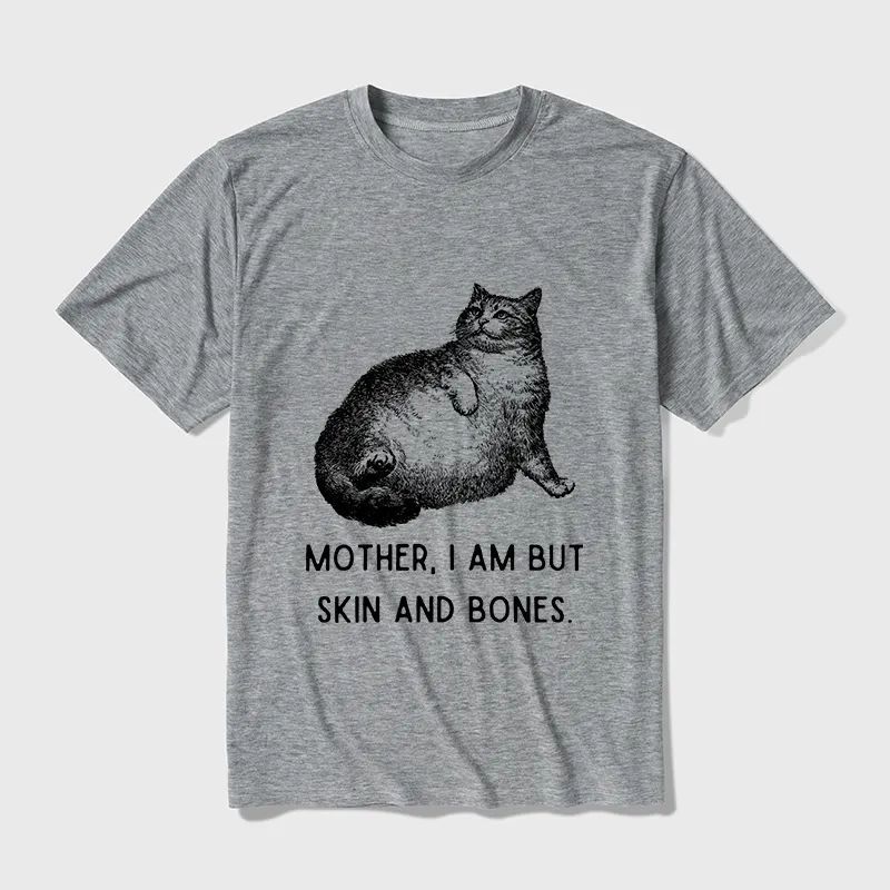 Tokyo-Tiger Skin & Bones Cat Cotton Blend T-Shirt