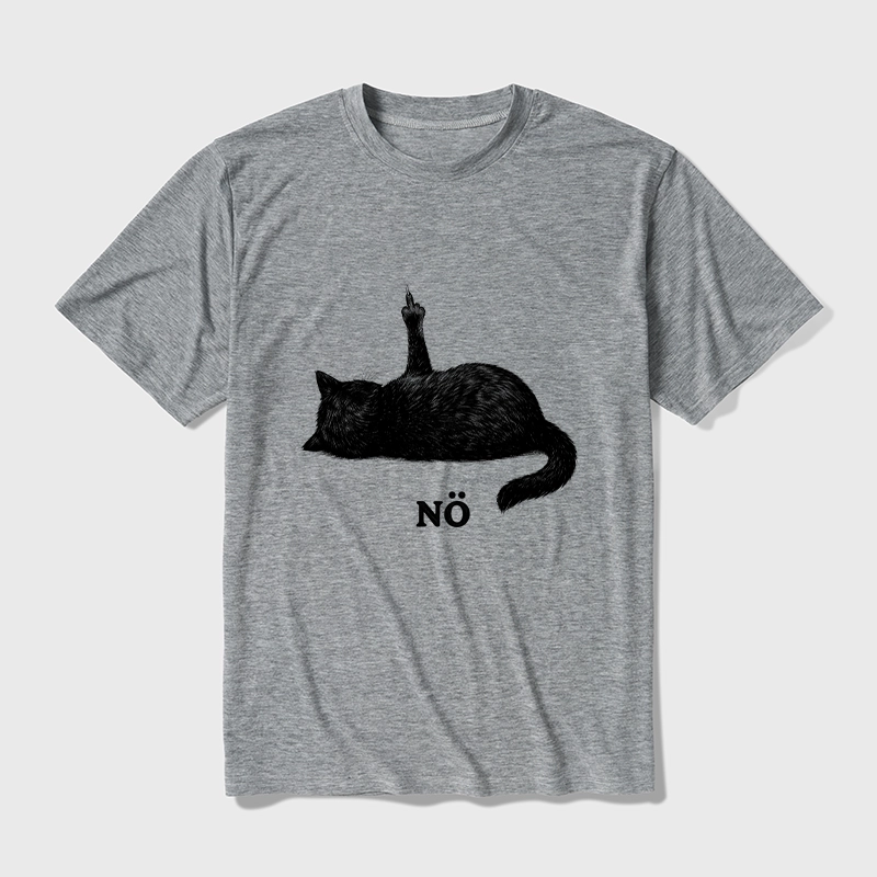 Tokyo-Tiger Cat Refused Cotton Blend T-Shirt