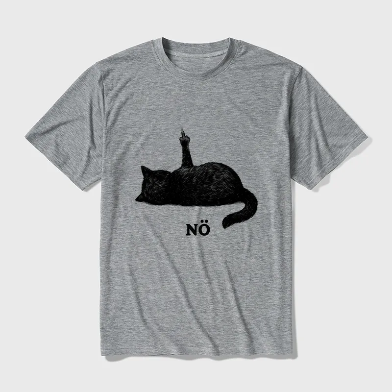 Tokyo-Tiger Cat Refused Cotton Blend T-Shirt