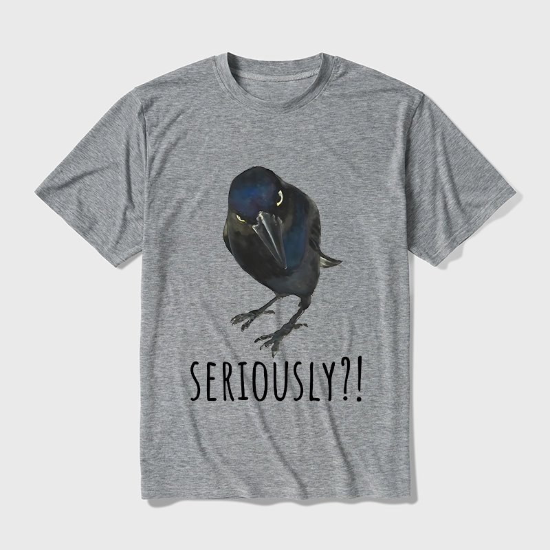 Tokyo-Tiger Raven's Question Cotton Blend T-Shirt