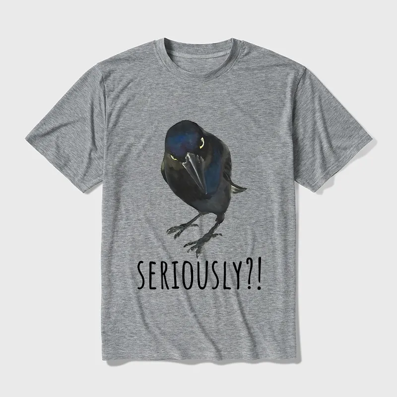 Tokyo-Tiger Raven's Question Cotton Blend T-Shirt