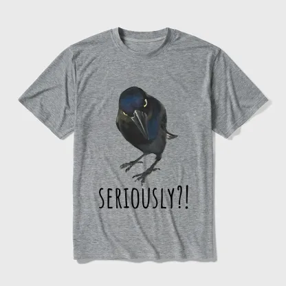 Tokyo-Tiger Raven's Question Cotton Blend T-Shirt