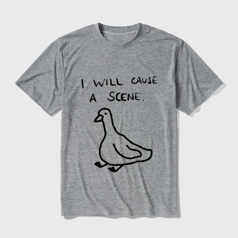 Tokyo-Tiger Stupid Goose Funny Japan Retro Cotton Blend T-Shirt