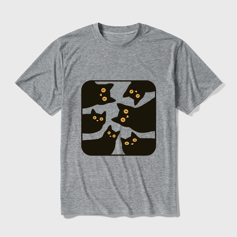 Tokyo-Tiger Cats Are Watching You Cotton Blend T-Shirt