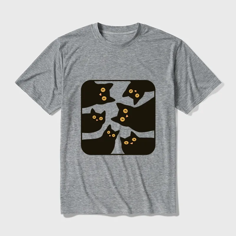 Tokyo-Tiger Cats Are Watching You Cotton Blend T-Shirt