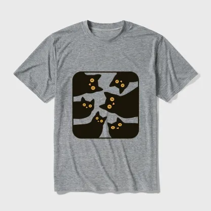 Tokyo-Tiger Cats Are Watching You Cotton Blend T-Shirt