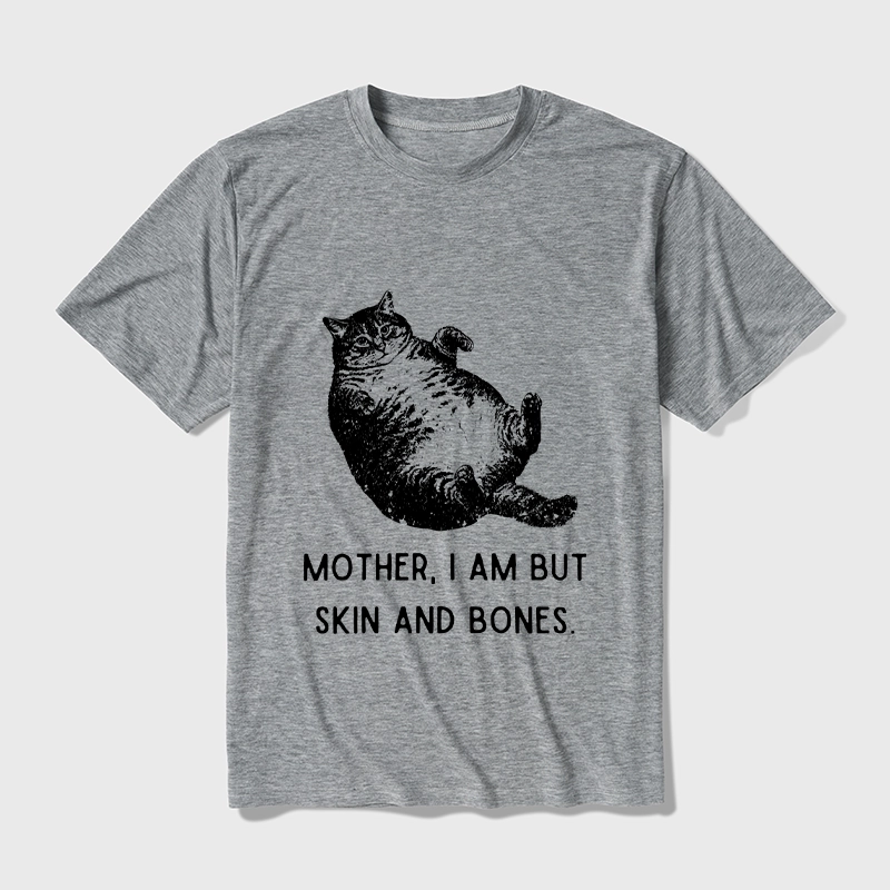 Tokyo-Tiger Overweight Cat And Its Doting Owner Cotton Blend T-Shirt