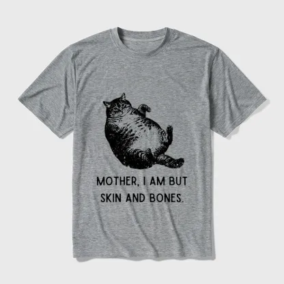 Tokyo-Tiger Overweight Cat And Its Doting Owner Cotton Blend T-Shirt