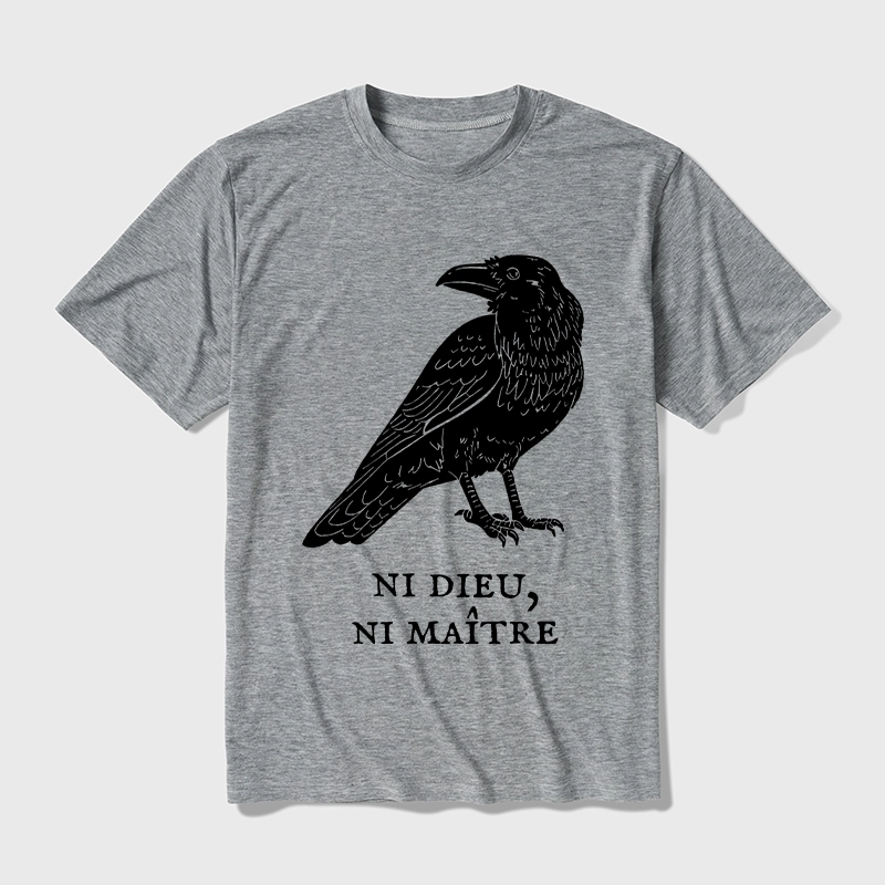 Tokyo-Tiger Crow Have A Strong Sense Of Self Cotton Blend T-Shirt