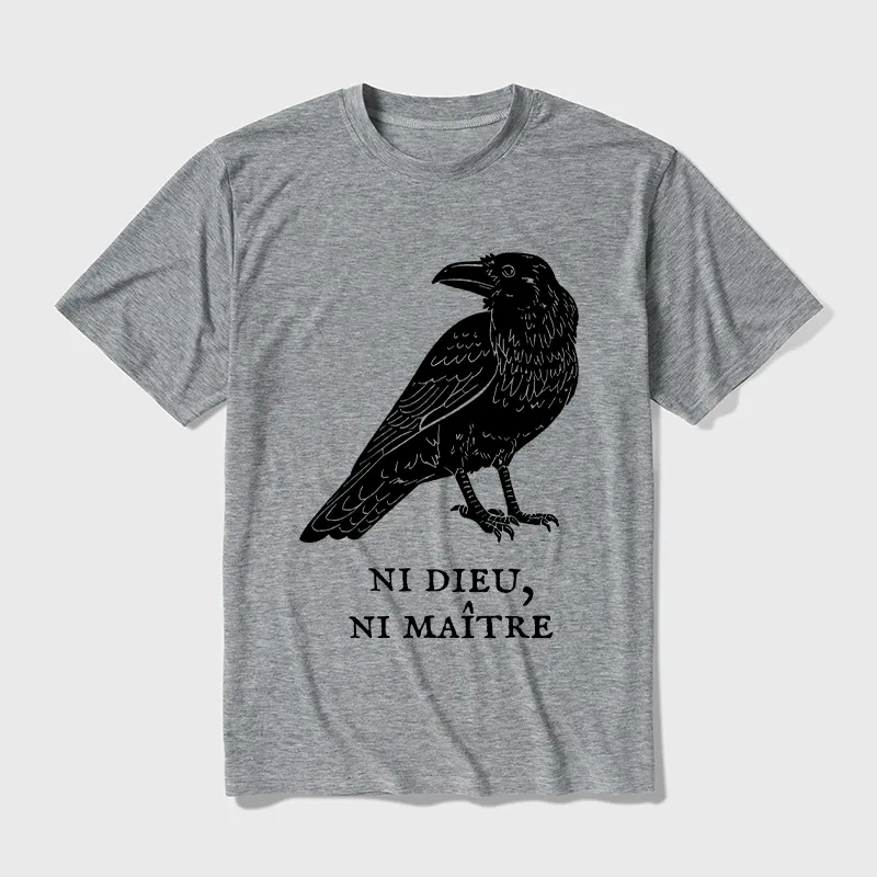 Tokyo-Tiger Crow Have A Strong Sense Of Self Cotton Blend T-Shirt