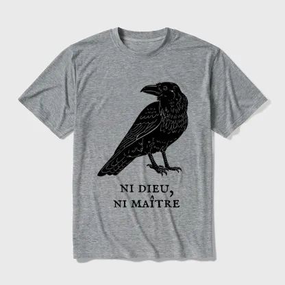 Tokyo-Tiger Crow Have A Strong Sense Of Self Cotton Blend T-Shirt