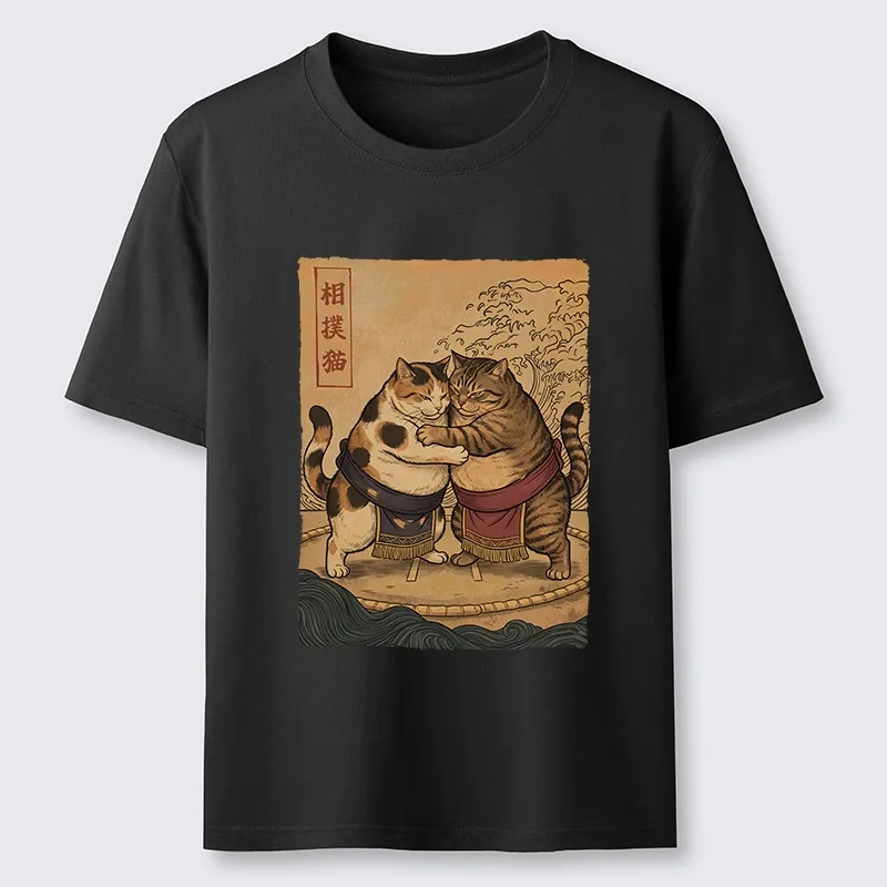 Tokyo-Tiger Sumo Cats Ready To Fight Classic T-Shirt
