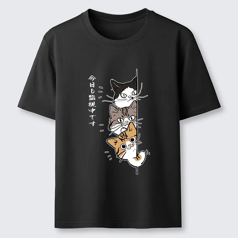 Tokyo-Tiger Funny Cat Surveillance Squad Classic T-Shirt