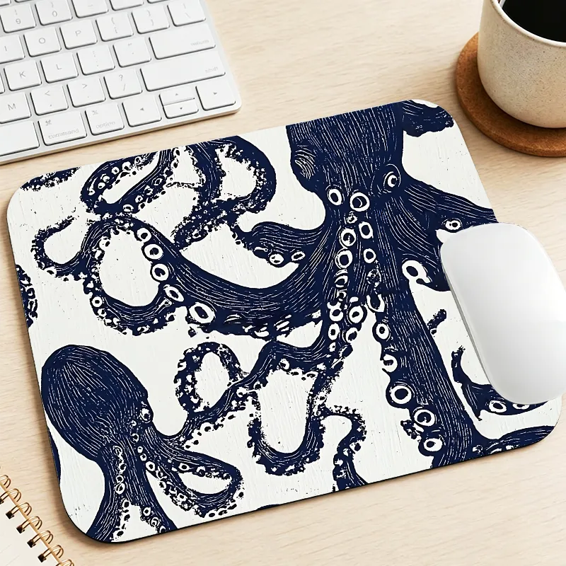 Tokyo-Tiger Ocean Octopus Aloha Mouse Pad Sale
