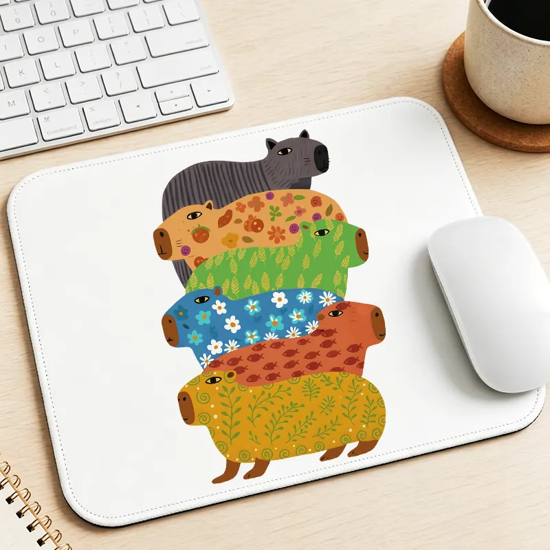 Tokyo-Tiger Colorful Capybaras Mouse Pad Sale