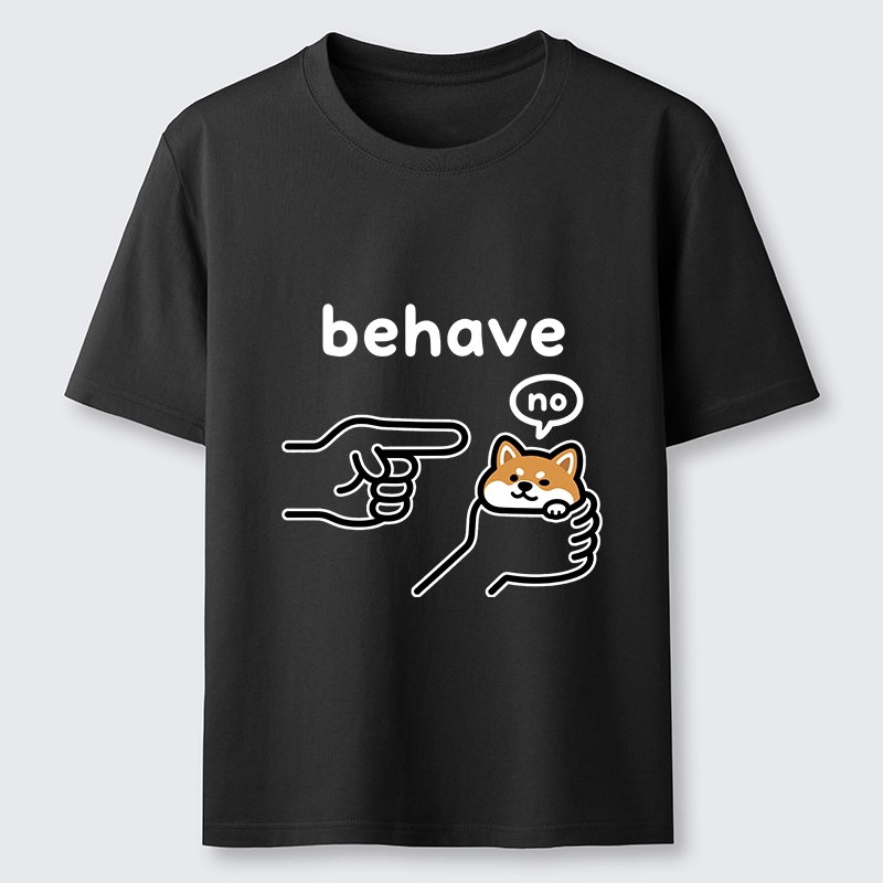 Tokyo-Tiger Funny Shiba Refusing To Behave Classic T-Shirt