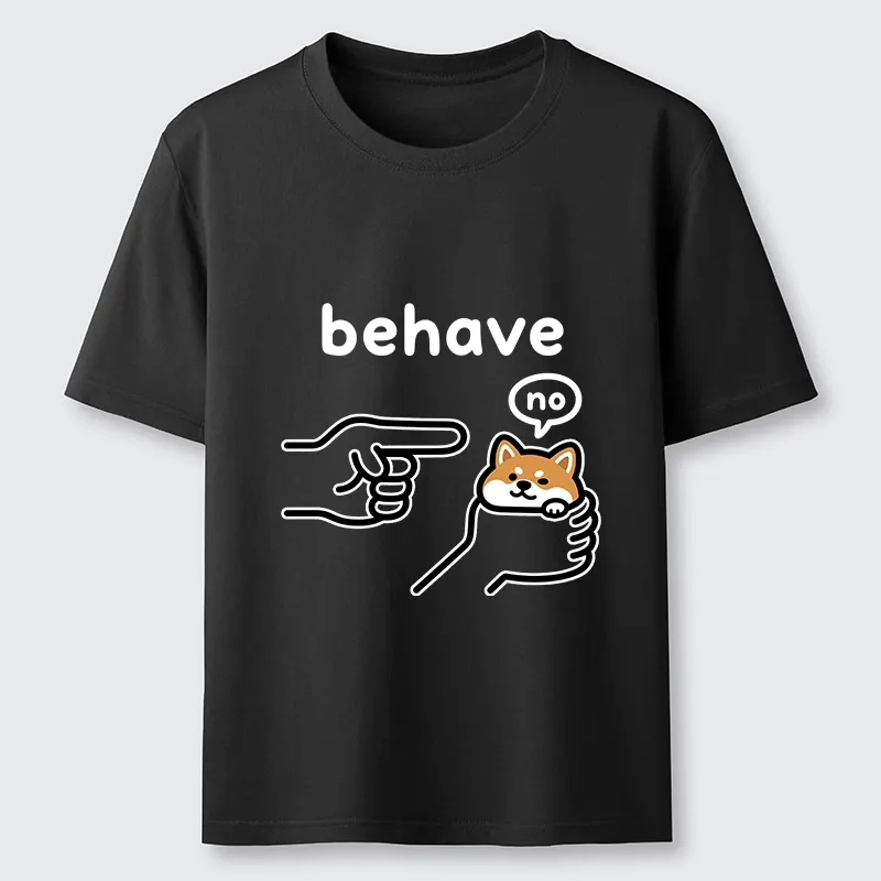 Tokyo-Tiger Funny Shiba Refusing To Behave Classic T-Shirt