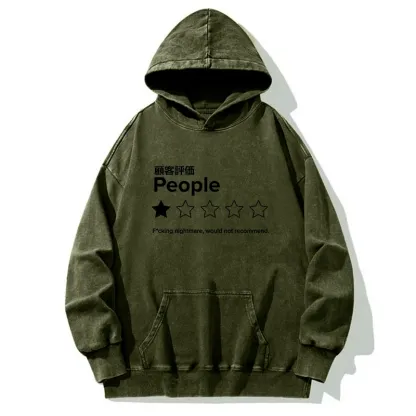 Tokyo-Tiger Evaluation People Washed Hoodie