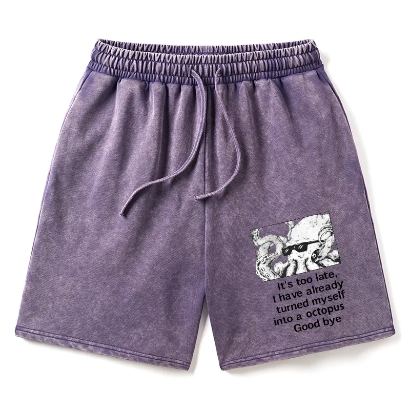 Tokyo-Tiger Octopus Meme I Disappeared Completely Washed Shorts