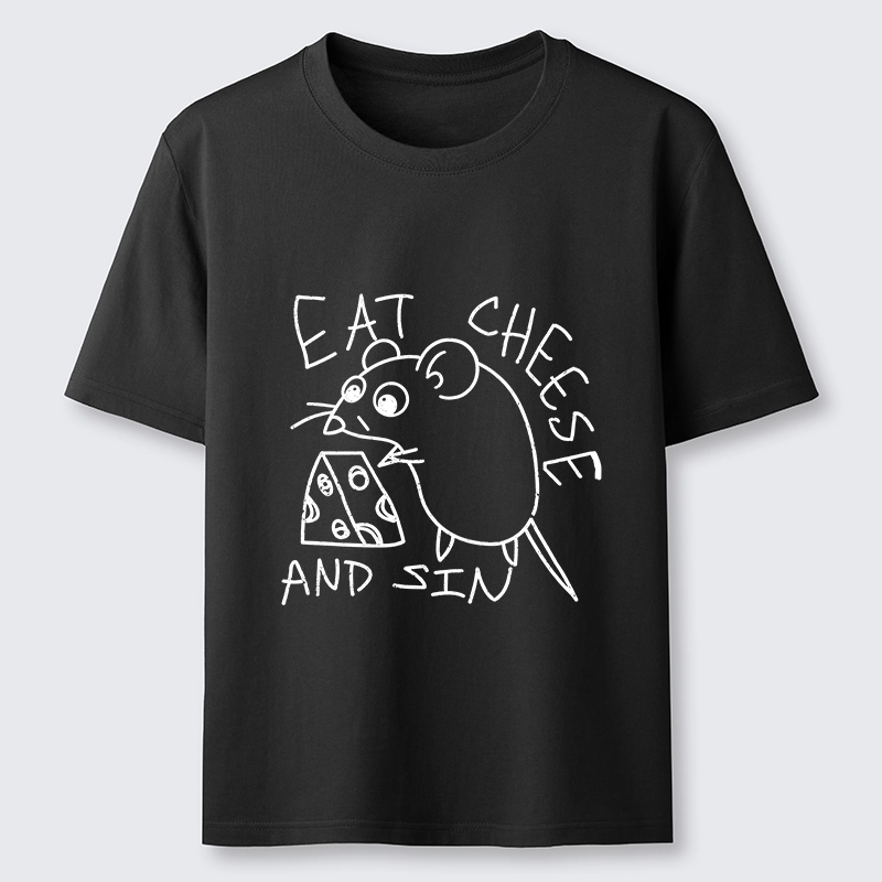 Tokyo-Tiger Cheese Obsessed Mouse Funny Art Classic T-Shirt