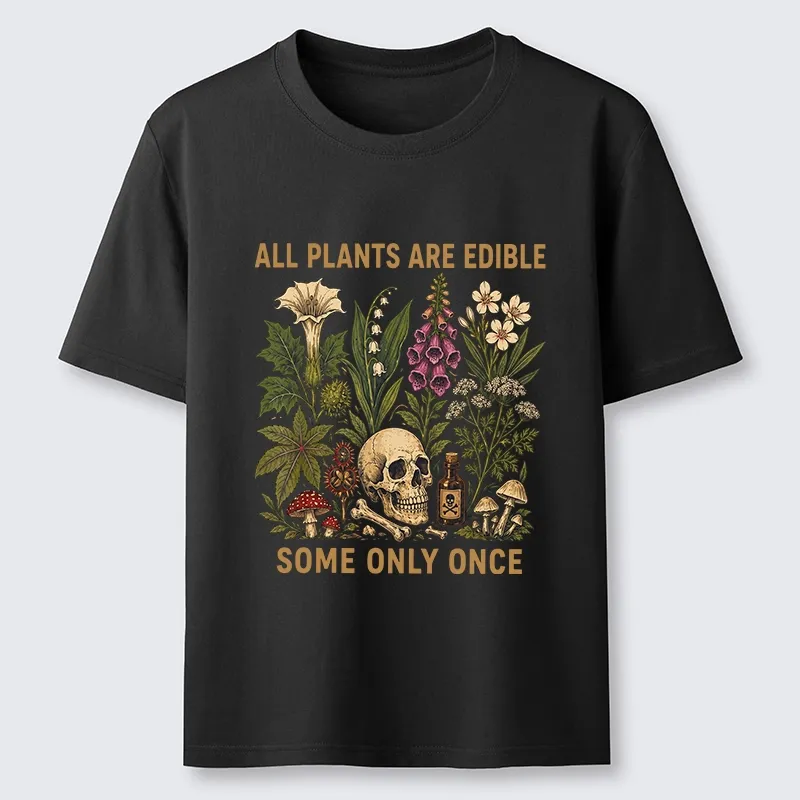 Tokyo-Tiger Edible Plants Some Only Once Joke Classic T-Shirt Sale
