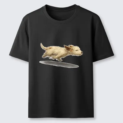 Tokyo-Tiger Happy Puppy Running Free Classic T-Shirt