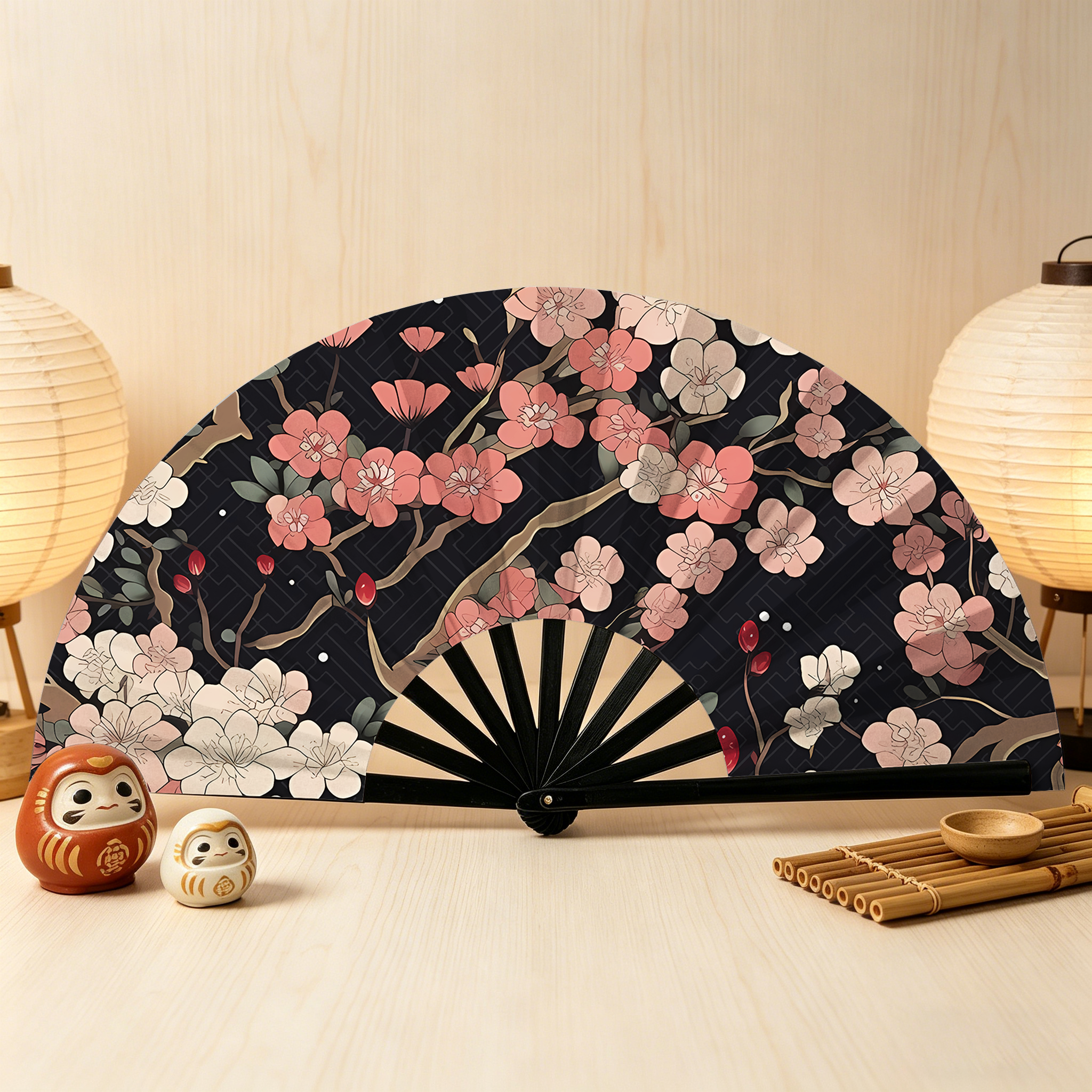 Tokyo-Tiger Blooming Sakura Hand Fan