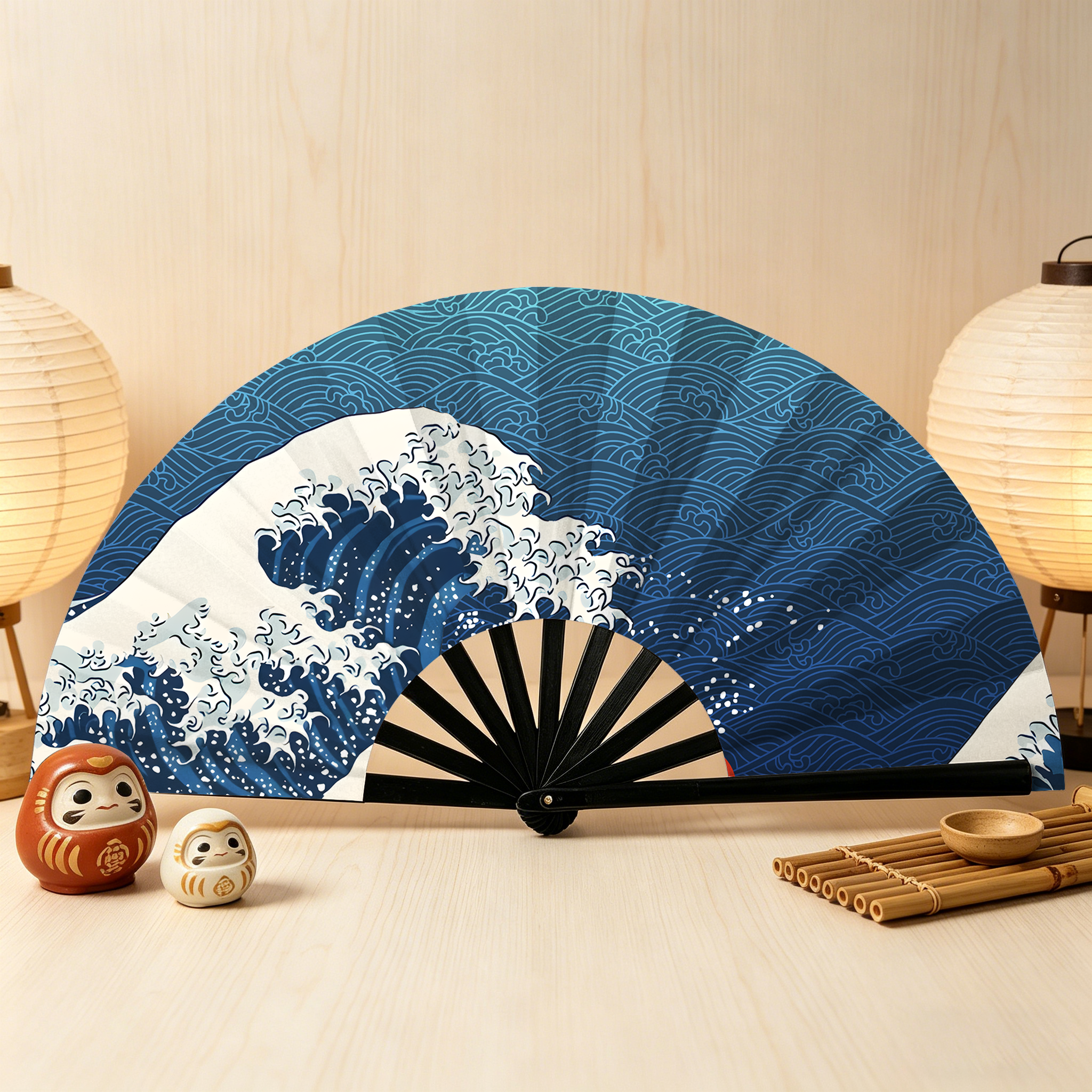 Tokyo-Tiger The Great Wave Off Fuji Hand Fan
