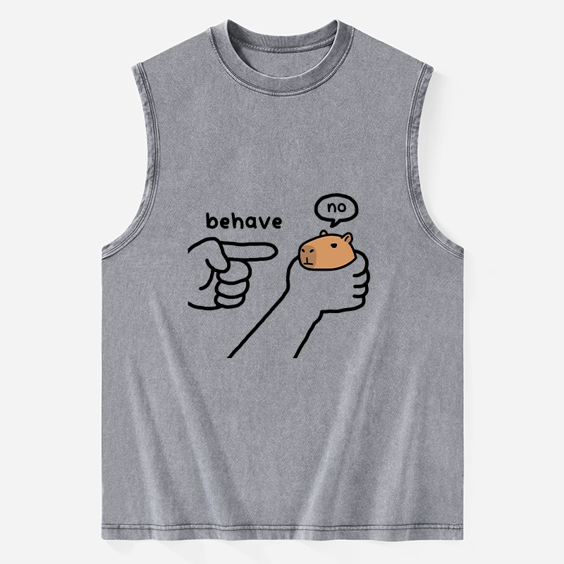 Tokyo-Tiger Dishonest Capybara Washed Tank