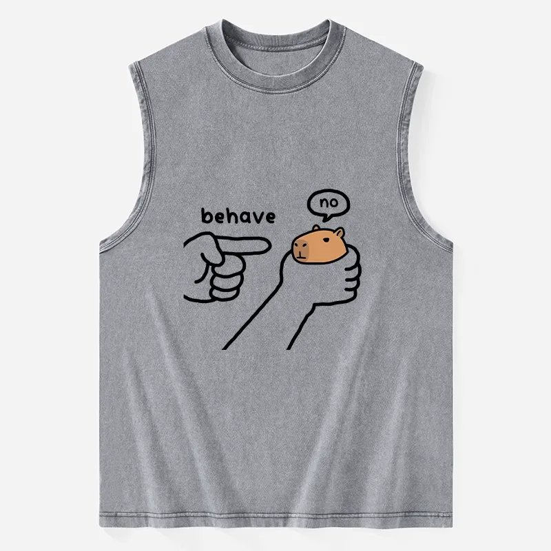 Tokyo-Tiger Dishonest Capybara Washed Tank