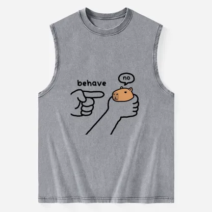 Tokyo-Tiger Dishonest Capybara Washed Tank
