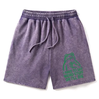 Tokyo-Tiger Weird Frog Funny Meme Washed Shorts