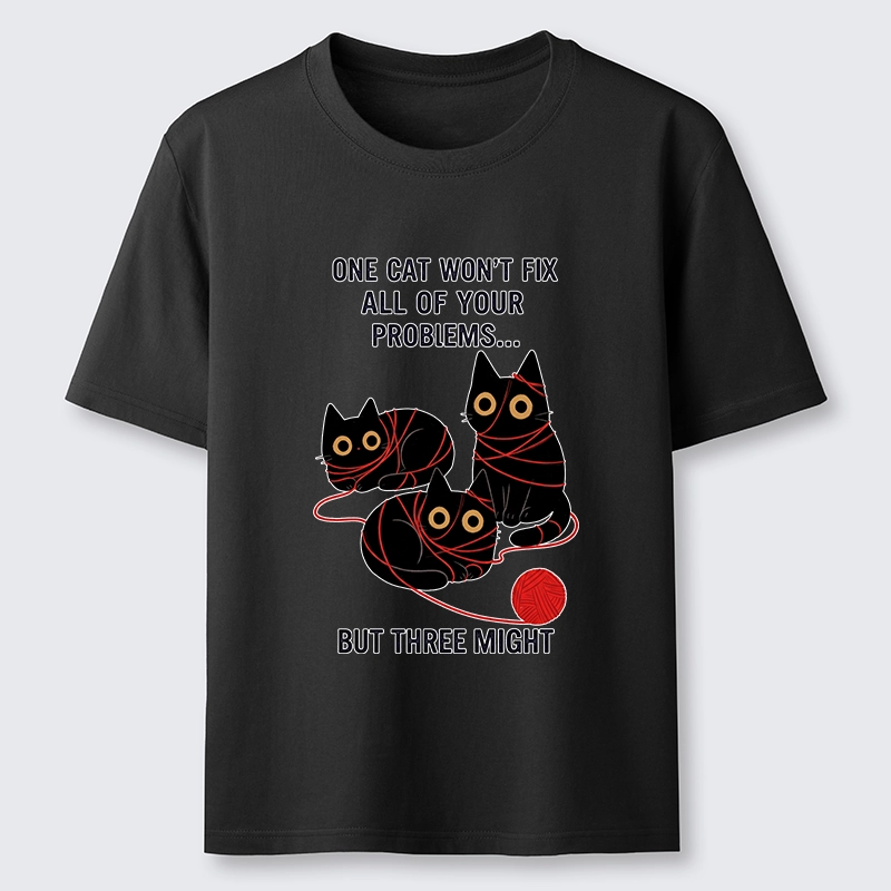 Tokyo-Tiger Three Cats Fix All Problems Classic T-Shirt