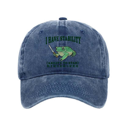 Tokyo-Tiger Mentally Stable Assassin Frog Washed Cap