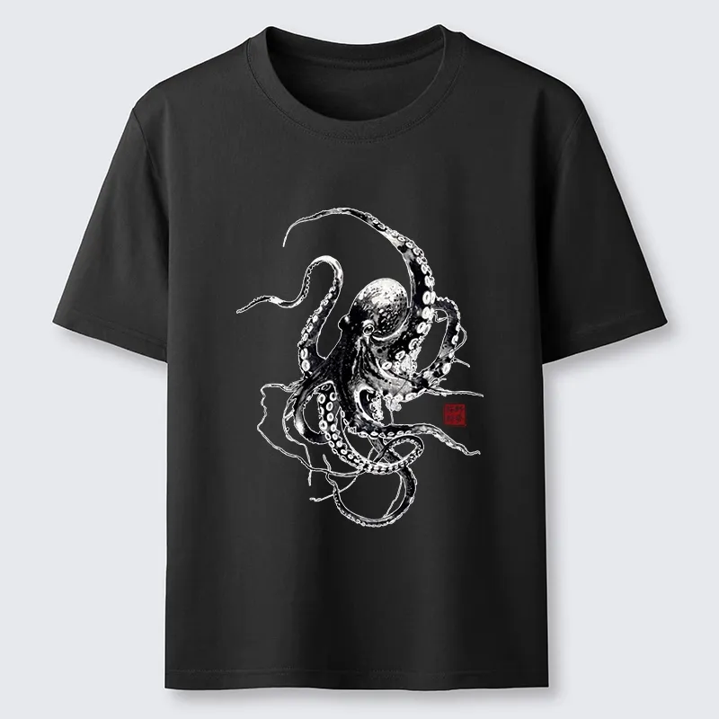 Tokyo-Tiger Traditional Japanese Octopus Painting Classic T-Shirt