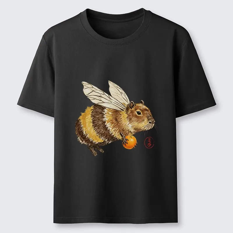 Tokyo-Tiger Funny Capybara Bee Meme Art Classic T-Shirt