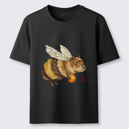 Tokyo-Tiger Funny Capybara Bee Meme Art Classic T-Shirt