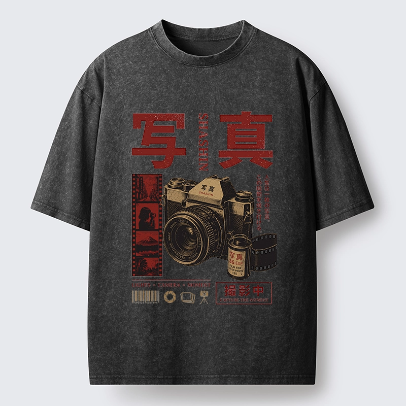 Tokyo-Tiger Capture The Moment With Film Washed T-Shirt