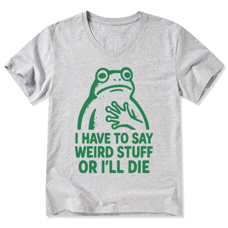 Tokyo-Tiger Weird Frog Funny Meme V-Neck Classic T-Shirt