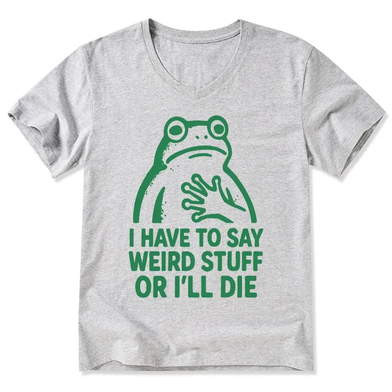 Tokyo-Tiger Weird Frog Funny Meme V-Neck Classic T-Shirt