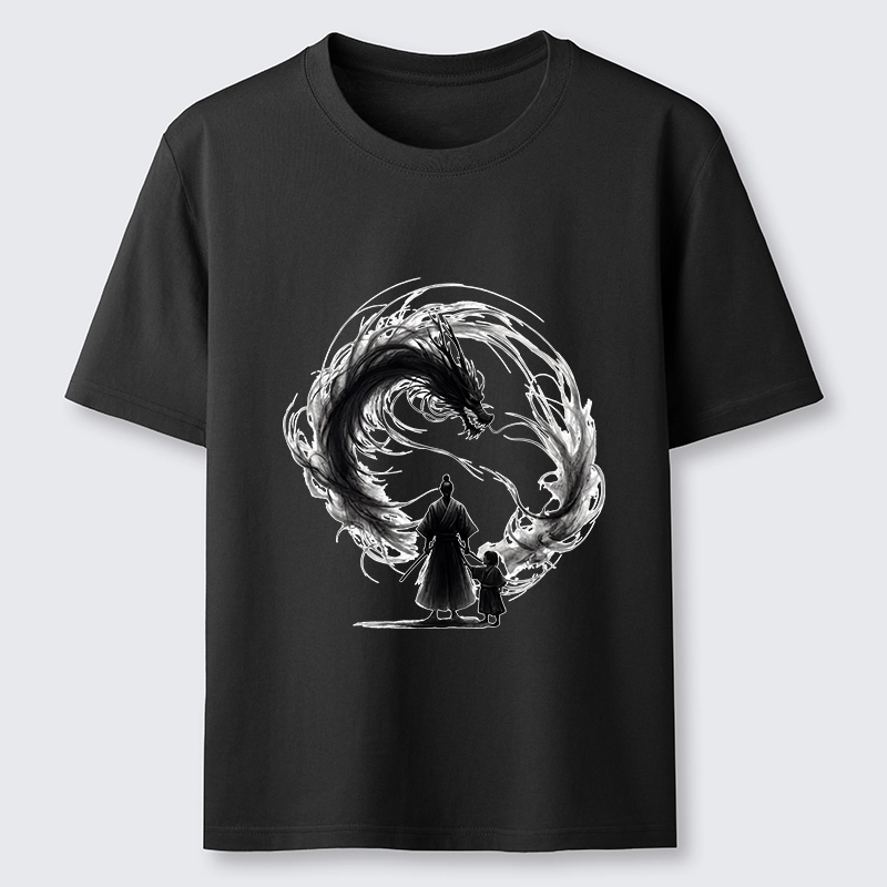 Tokyo-Tiger Samurai And Dragon Fatherhood Classic T-Shirt