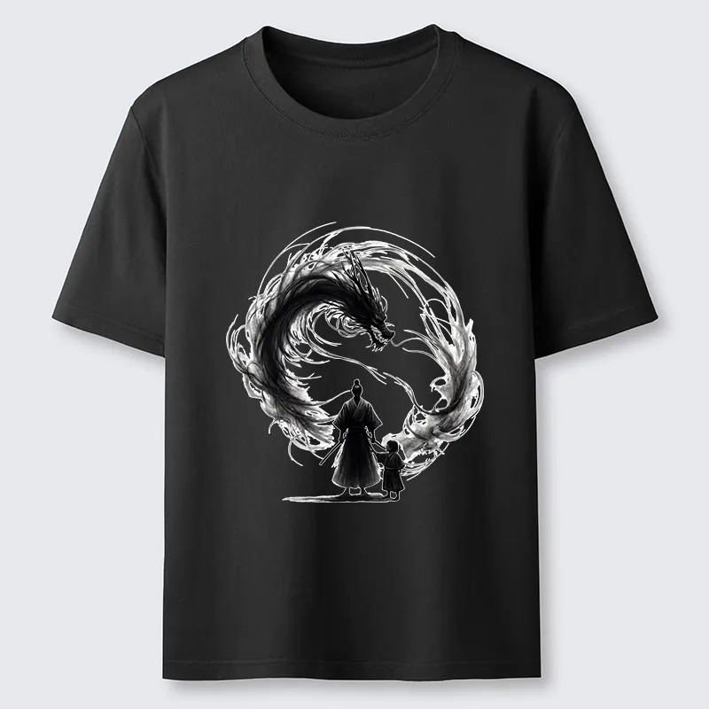 Tokyo-Tiger Samurai And Dragon Fatherhood Classic T-Shirt