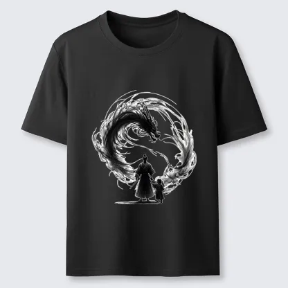 Tokyo-Tiger Samurai And Dragon Fatherhood Classic T-Shirt