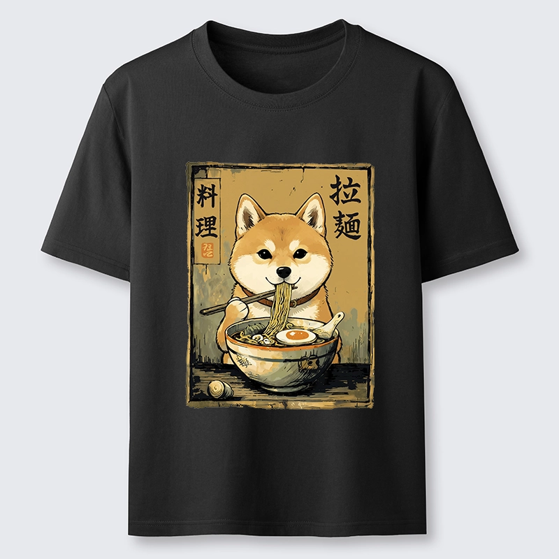 Tokyo-Tiger Shiba Inu Obsessed With Eating Ramen Classic T-Shirt