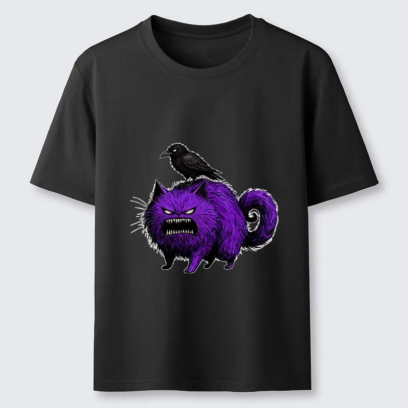 Tokyo-Tiger Spooky Purple Cat Ready To Attack Classic T-Shirt