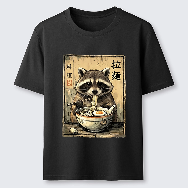 Tokyo-Tiger Raccoon Eating Ramen And Loving It Classic T-Shirt