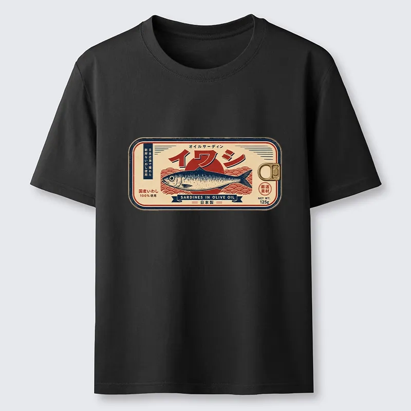 Tokyo-Tiger Vintage Japanese Sardine Can Art Classic T-Shirt